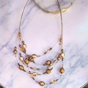 Gold Multi-Strand Necklace